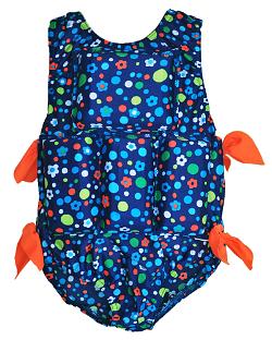 Girls Flotation Swimsuit - Dots & Daisy